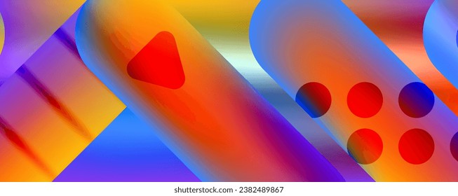 Techno runde Formen, Linien abstrakter Hintergrund mit glänzenden Elementen. Vektorgrafik für Bildschirmhintergründe, Banner, Hintergrund, Karte, Buchillustration, Landing-Page