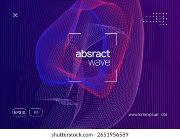 Techno Set. Edm Festival Graphic. Dance Poster. Concert Cover. Violet Night Club Flyer. Electronic Beat Illustration. Blue Fest Event. Green Techno Set