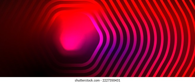 Techno shiny hexagons abstract background, technology energy space light concept, abstract background wallpaper design