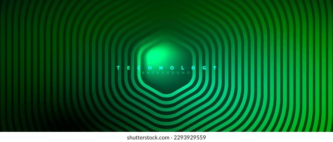Fondo abstracto de hexágonos brillantes Techno, concepto de luz de espacio de energía tecnológica, diseño de fondo abstracto de fondo de fondo