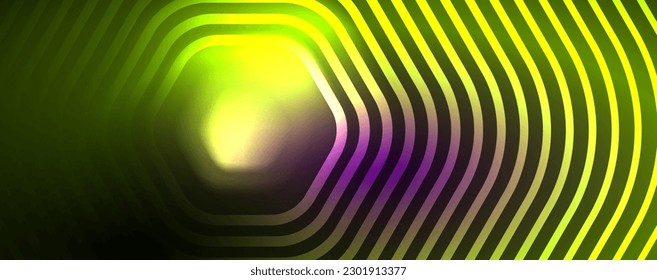 Techno shiny hexagons abstract background, technology energy space light concept, abstract background wallpaper design