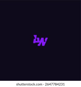 techno sport logo with bold monogram style letter cool and sporty design IW