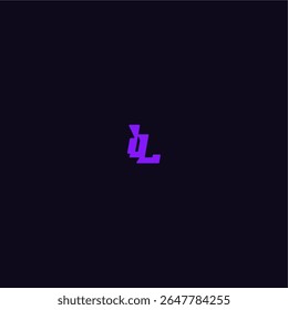 techno sport logo with bold monogram style letter cool and sporty design IL