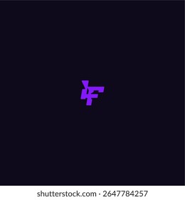 logotipo do esporte do techno com letra de estilo monograma arrojado legal e design esportivo IF