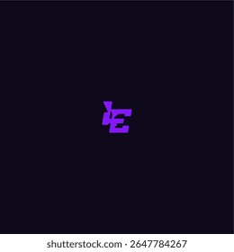 logotipo do esporte do techno com letra estilo monograma arrojado legal e design esportivo IE