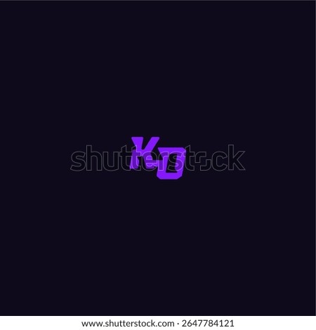 techno sport logo with bold monogram style letter cool and sporty design KO