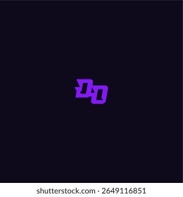 techno sport logo DO cool and sporty design with bold monogram style letter