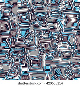 Techno structure - vector seamless pattern