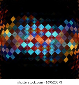 Techno style abstract geometric banner, background design