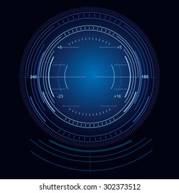 Techno target interface precise scale
