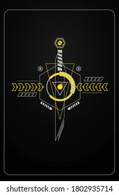 
techno theme geometric graphic art