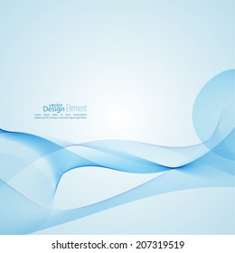 Techno vector abstract background with soft lines. 
