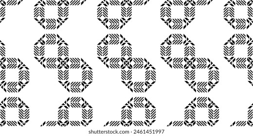 Techno vector chains, seamless pattern. Vector element