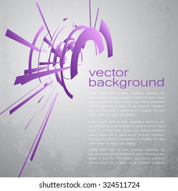 Techno Vector Circle Abstract Background