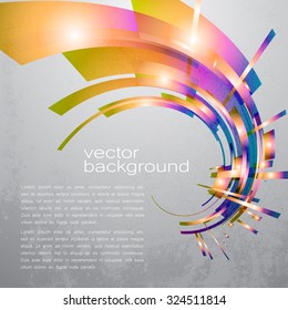Techno Vector Circle Abstract Background