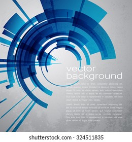 Techno Vector Circle Abstract Background