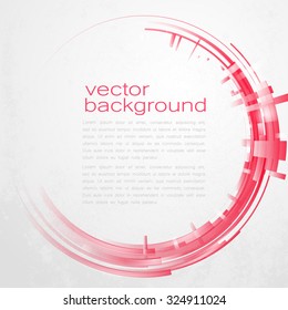 Techno Vector Circle Abstract Background