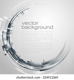 Techno Vector Circle Abstract Background