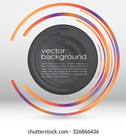 Techno Vector Circle Abstract Background