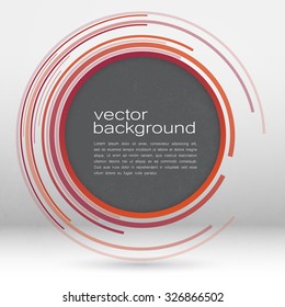 Techno Vector Circle Abstract Background