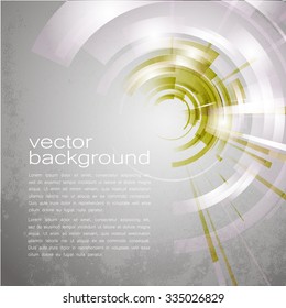 Techno Vector Circle Abstract Background