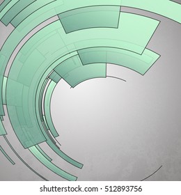 Techno Vector Circle Abstract Background