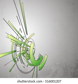 Techno Vector Circle Abstract Background