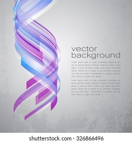 Techno Vector Curves Tapes Abstract Background