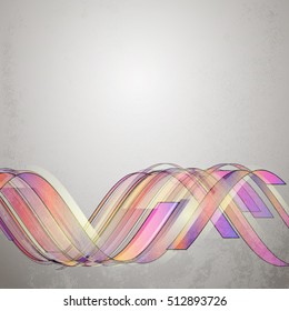 Techno Vector Curves Tapes Abstract Background