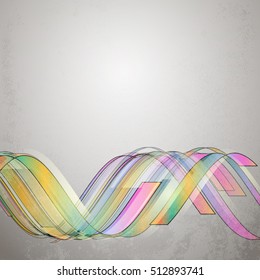 Techno Vector Curves Tapes Abstract Background