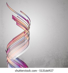 Techno Vector Curves Tapes Abstract Background