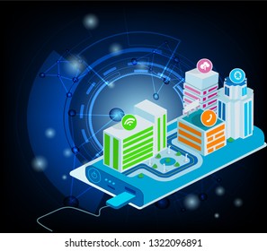  technolog, the future of user experience. - Vector