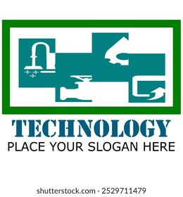 TECHNOLOGI INOFATIVE VEKTOR PLACE YOUR SLOGAN HERE