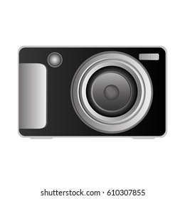 technologic digital camera icon, vector illustration design