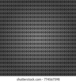 Technologic fabric tile card cover print badge. Vector seamless pattern. Geometric design template with white, black and gray elements. Background, texture with pop art effect.