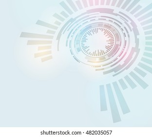 technological abstract background pattern, radiation and location, vector illustration