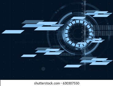 Technological abstract digital flat interface background design - Powered by Shutterstock - Get 15% off with code: PIKWIZARD15