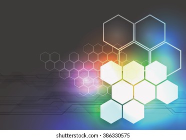 technological abstract image, vector illustration
