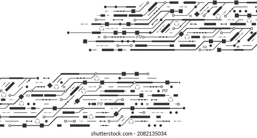 Technological background .Electronic circuit board .technology chip,Vector illustration.