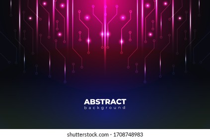 Technological background.neon effect. circuit board concept. Electronic motherboard illustration. Hi-tech digital technology and engineering.Digital technology backdrop. Vector illustration.