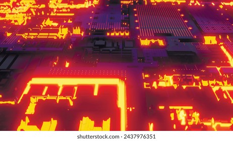 The technological basis of an abstract computer board can be used to describe technological processes, science, and education. Information engineering component. Can be used as digital dynamic wallpap