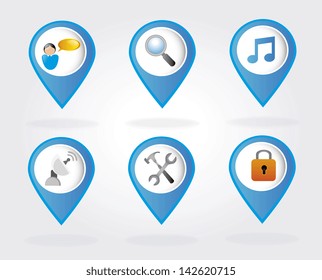 technological bubbles  over white background vector illustration