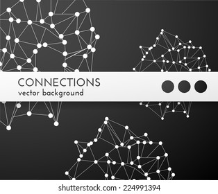 Technological connections background vector eps10.