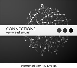 Technological connections background vector eps10.