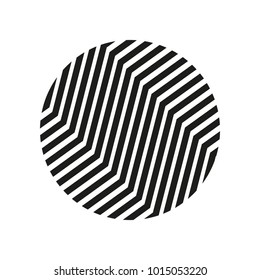 technological digital fingerprint, lines forming a circle, vector