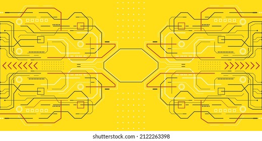 Technological drawing of the future.Engineering innovation.HUD digital design .Vector illustration.