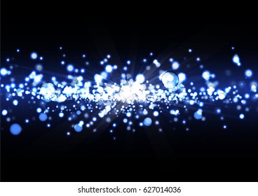 Technological electrical space bokeh vector background abstract design