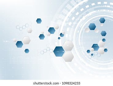 Technological encryption futurism abstract geometric data in system background vector design