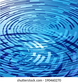 Technological futuristic circle