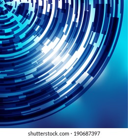 Technological futuristic circle 